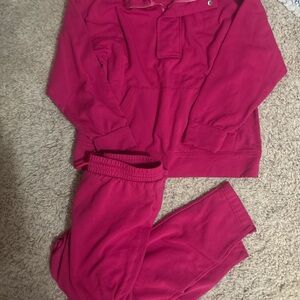 Mary Square Matching Hot Pink with gold set size xs
